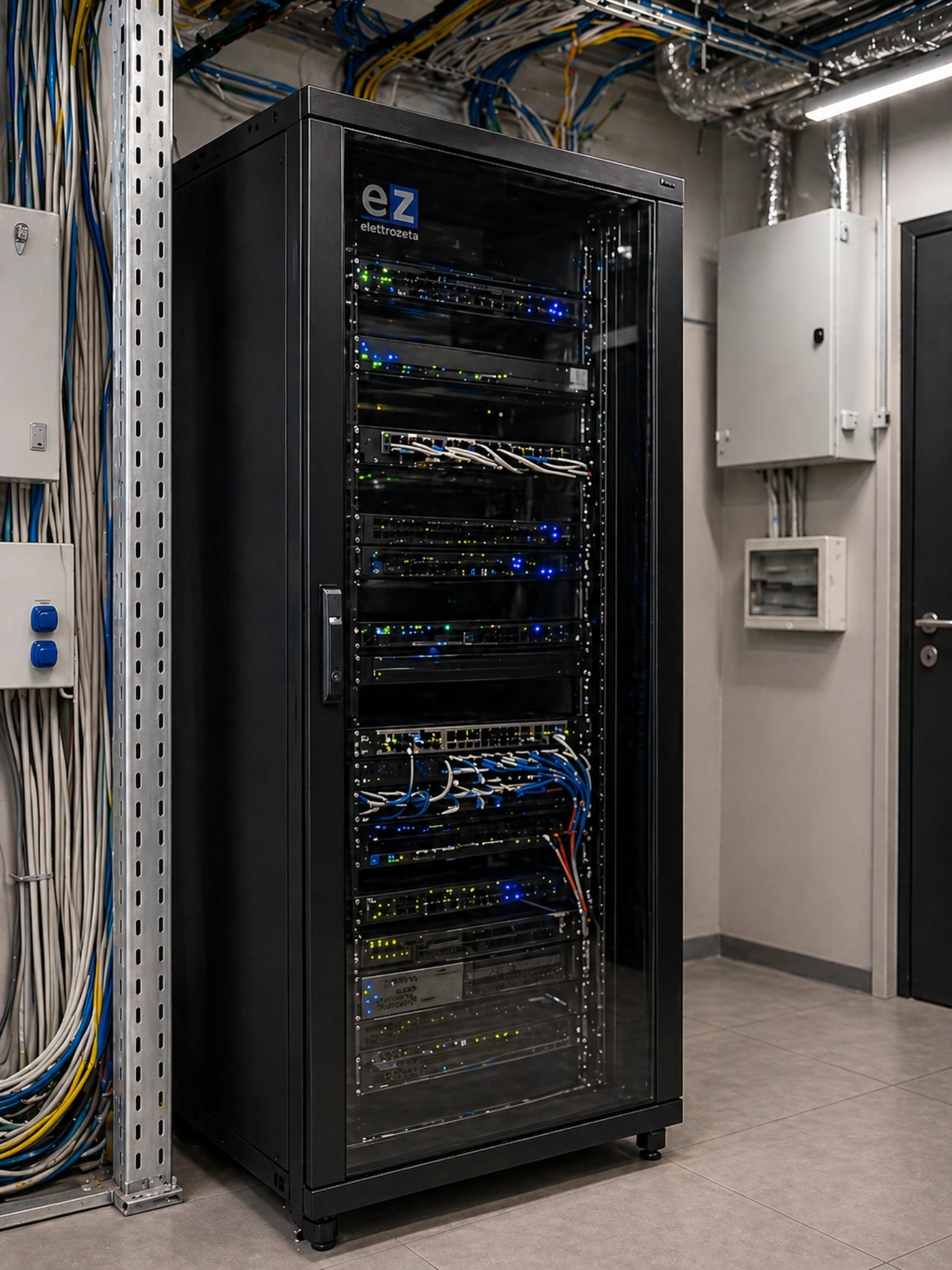 Armadio rack rete dati professionale